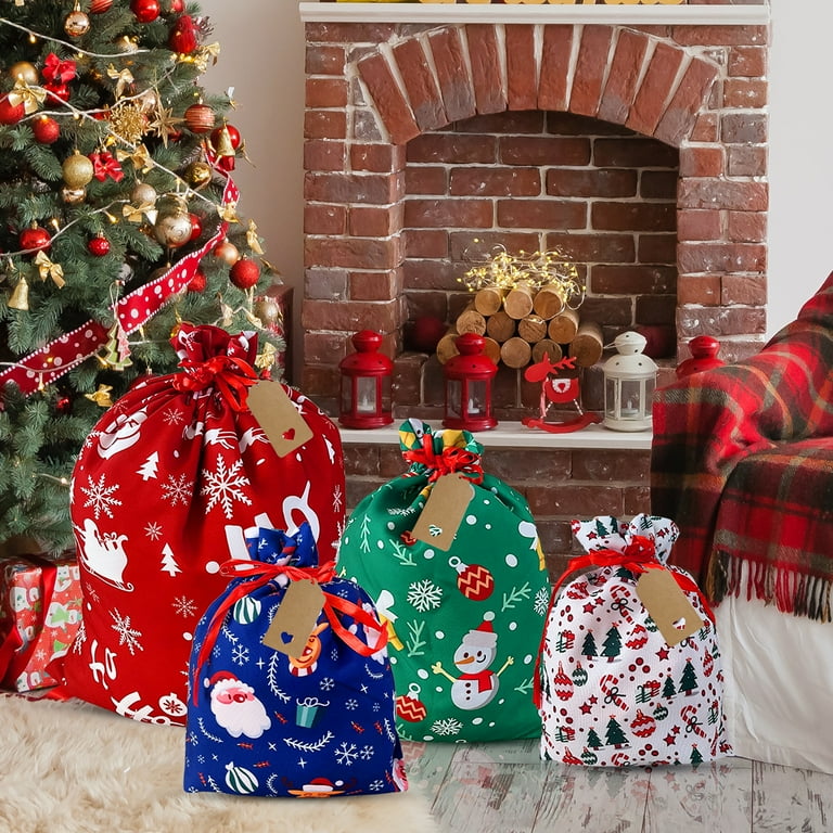 Walmart Value Pack: 10Pcs Large Reusable Christmas Gift Bags with