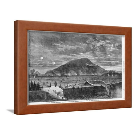Lookout Framed Print Lookout Mountain Magazine Illustration by Theodore Russell Davis Framed Print Wall Art ()