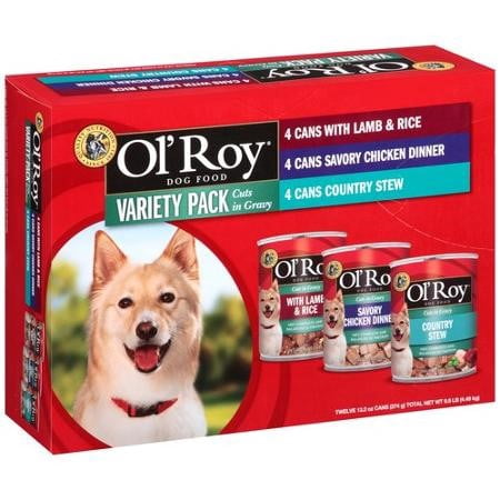 Ol' Roy Les coupes dans Gravy Wet Dog Food Pack Variety, 13.2 onces (paquet de 12)