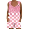 thumbnail image 4 of Casual Nights Women's Tank Top with Short Pajamas Set - Cami Shorts and Printed Shirt Bottom Sleepwear Pjs Sets with Pocket, 4 of 7