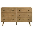 thumbnail image 3 of Robyn 6-drawer Bedroom Dresser Light Ash, 3 of 13