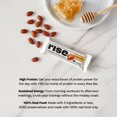 thumbnail image 4 of Protein Bars Rise Breakfast, miel de suero y almendras, 54 g, paquete de 12, 4 of 9