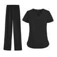 thumbnail image 3 of Conjunto de Cuidador para Mujer Salvador Uniforme de Enfermería Ropa de Trabajo Femenina Camiseta Quirúrgica de Manga Corta Y Pantalones con Cordón XL, 3 of 10