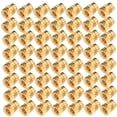 thumbnail image 1 of Juego de calor roscado de latón moleteado con rosca de 100 Uds. Tuerca de inserción de inserción resistente al calor para impresora 3D (dorado), 1 of 8