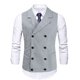 thumbnail image 2 of Camiseta sin mangas con capucha informal para hombre - Poliéster, color liso, cordones - Primavera/verano, 2 of 8