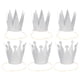 thumbnail image 1 of EeaseMX 6 coronas de cumpleaños con purpurina, sombreros de fiesta, coronas de príncipe para niños y adultos (plateadas), 1 of 7