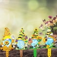thumbnail image 2 of Farfi-adorno acrílico interesante y atractivo, estatua de flores de abeja enana, hermosa decoración de valla para jardín, 2 of 5