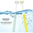 thumbnail image 5 of 2 Pieces 3 Sided Autism Toothbrush Three Bristles for Special Needs Kids Soft Bristles Soft and Gentle Clean Each Tooth to Completely Cover The Toothbrush, 5 of 5