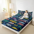 thumbnail image 4 of Castle Fairy Children Kids Cartoon Plane Car 4pcs Bed Sheets,Construction Vehicles King Sheets,Transportation Theme Super Cozy Sheet Set,Ultra Soft Home Decor, 4 of 7