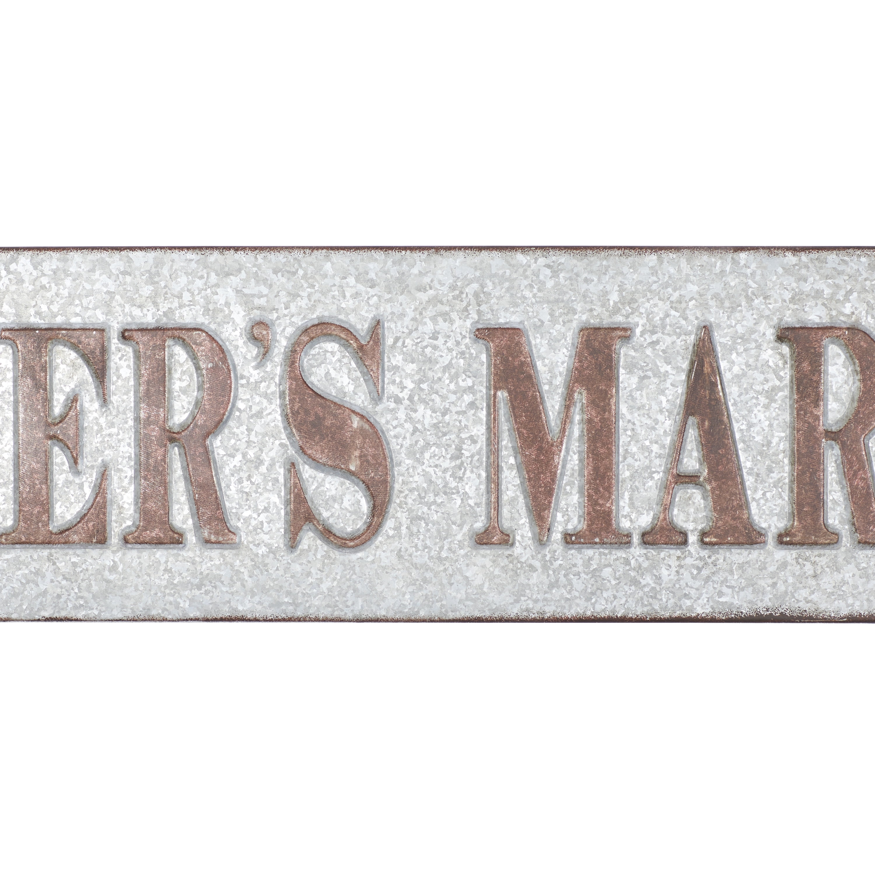 DecMode Indoor Grey Metal Farmhouse Sign Wall Decor