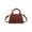 Brown, variant on HengDidi Chic Women's Shoulder Bag Handbag 16.5x10x7cm - Small Size Perfect for Phone Wallet Keys, Adjustable Strap Crossbody Tote PU Leather White Brown