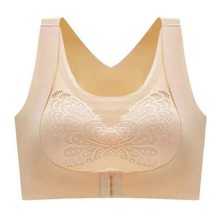 

Bra Ladies Gathering No Steel Ring Lace Seamless Beauty Back Lace Adjustable Bra