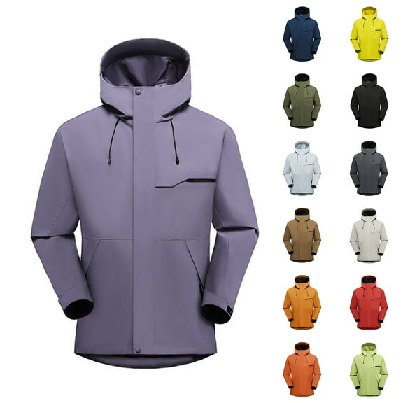 FRSASU Women's Softshell Jacket Hood Warm Lightweight Zipper Waterproof Insulated Windbreaker Outdoors Mountaineering Clothing Sports Top with Pockt Yellow XL(XL)