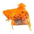 thumbnail image 1 of Bolsas de regalo TheDisplay Guys, paquete de 100 unidades, 10 x 15 cm, color naranja transparente, 1 of 5