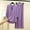 Purple, variant on Wensltd Lounge Sets for Women Comfy Pajamas Set 2 Piece Outfits Short Sleeve Tops and Wide Leg Pants