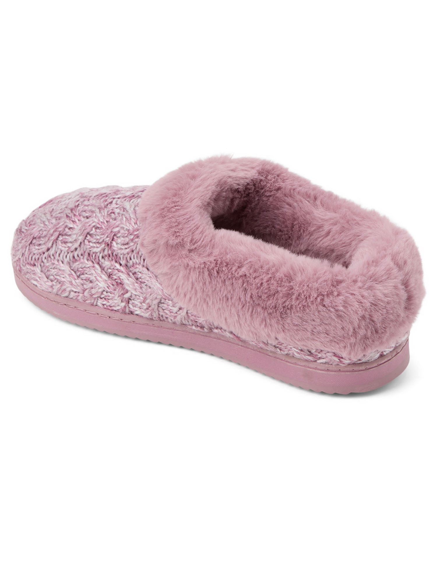 Dearfoams Women’s Cozy Comfort Knit Clog Slippers