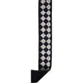 thumbnail image 2 of Craig Bachman 1.5 Inch Antique Diamond Fused Ribbon: Black, 10 Yards, 2 of 3