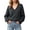 Gray-08, variant on HTNBO Women Deep V Neck Ribbed Trim Drop Shoulder Oversized Long Sleeve Soft Knit Pullover Sweater