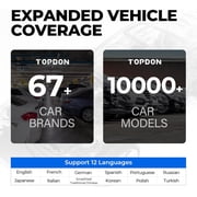 OBD2 Scanner TOPDON AD500, Oil SAS Throttle TPMS BMS EPB Reset, Engine ABS SRS Transmission, Diagnostic Scan Tool, Car Check Engine Code Reader