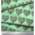 thumbnail image 3 of Soimoi Crepe Silk Fabric Pizza Food Print Fabric by Yard 42 Inch Wide, 3 of 3