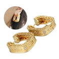 thumbnail image 1 of Pendientes de Aro de Circonita ANGGREK Chapado En Oro Cobre, 1 of 7