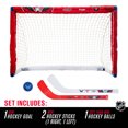 thumbnail image 2 of Franklin Sports NHL Washington Capitals Mini Hockey Set - Kids Indoor Knee Hockey Goal, Ball, + 2 Mini Hockey Stick Combo Set - Youth NHL Team Indoor Toy Knee Hockey Sets - NHL Official - Ages 3+, 2 of 7