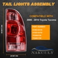 thumbnail image 2 of Conjunto de luces traseras Nakuuly 2005-2015 para Toyota Tacoma Red Halogen, 2 of 7