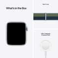 thumbnail image 5 of Apple Watch SE (1st Gen) GPS + Cellular, 44mm Silver Aluminum Case with Abyss Blue/Moss Green Sport Loop, 5 of 7
