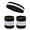 White / Black, variant on COUVER Sweatband Set Sports Headband Wristband Set Terry Cloth Moisture Wicking Sweat Absorbing Wrist Sweatbands Head Sweatband, White/Black