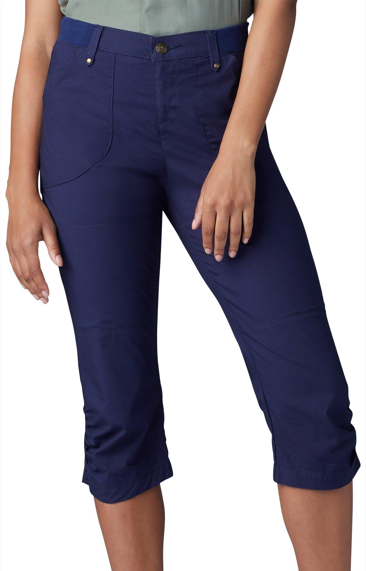 Lee Womens Solid FlexToGo Zipper Pocket Skimmer Capris