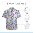 thumbnail image 7 of High Quality Hawaiian Shirts for Men Short Sleeve Aloha Beach Shirt Floral Summer Casual Button Down Shirts Blouses 3YO5GZ, 7 of 7