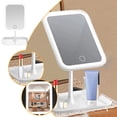 thumbnail image 1 of Danhjin The Mirror Folding Travel Mirror Lighted Makeup Mirror With LED 3 Color Light Modes, USB Rechargable, Portable, Thin, CompactVanity Mirror With Screen Dimmin, 1 of 9