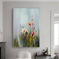 thumbnail image 2 of Blossom Dandelion Textured Oil Painting on Canvas Large Wall Art Abstract Flower Art Handmade Painting Wall Decor Living Room Decor, 2 of 9
