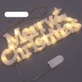 thumbnail image 4 of Christmas LED Light, LED Letters Christmas Lights Warm Light Energy Efficient with Hanging Rope for Office, 4 of 7