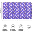 thumbnail image 3 of Purple Cartoon Unicorn Cloud Pattern Bathroom Rugs Mat,Non Slip Microfiber Bathroom Rug,Rubber Backing,Soft Bathroom Mats for Bathroom Floor,Tub and Shower,17x30in(43x75cm), 3 of 5