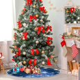 thumbnail image 4 of RYLABLUE Flocon de Neige Sapin de Noël Jupe Tapis pour Décoration de Fête Intérieur Extérieur 48 Pouces, 4 of 5