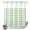 Mint, Green, White, variant on No Hook Shower Curtain, Orange Checked Shower Curtains for Bathroom with See Through Top Window, Farmhouse Buffalo Plaid Country Rustic Waterproof & Washable Bath Curtain Extra Long 72"x96"