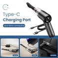 thumbnail image 5 of Aspiradora portátil inalámbrica de mano para coche con potente succión, minibarredora de alta potencia, ligera, fácil de sostener, silenciosa, ideal para el hogar y la cocina, ideal como regalo., 5 of 5
