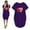 Purple, variant on Dresses for Women 2023 Plus Size Summer Casual Midi Clearance Dresses For Women 2023 Women'S Summer Fashion Love Print Casual Short Sleeve Pocket Round Neck Dress