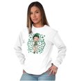 thumbnail image 3 of Betty Boop St Patricks Day Clovers Women Plus Size Long Sleeve Tee Brisco Brands 3X, 3 of 4