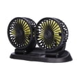 thumbnail image 1 of Electric Car Fan,360 Rotatable DoubleHead 5 Blades 2 Speeds Cooling Fan Suitable for Car Vehicles, 1 of 8