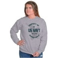 thumbnail image 4 of US Navy Property of Semper Fortis Unisex Plus Size Sweatshirt Brisco Brands 4X, 4 of 5