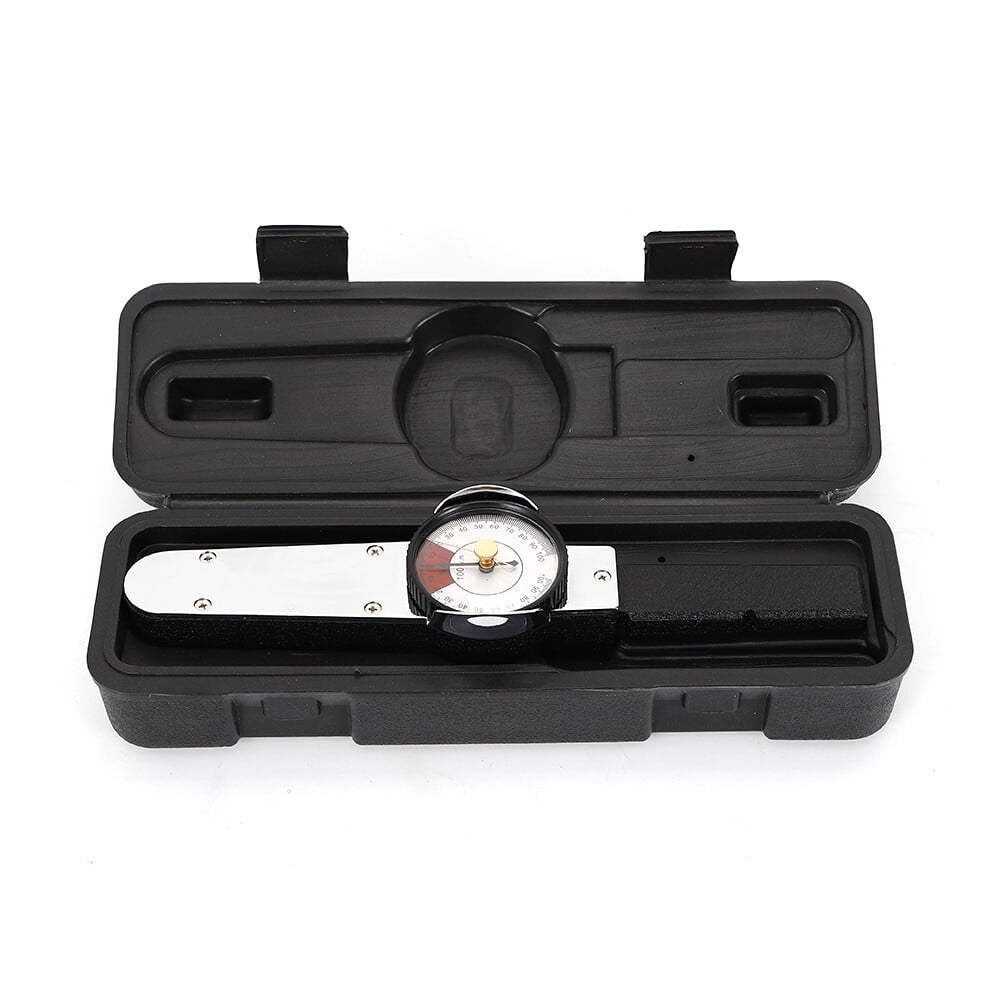 Portable High Accuracy Dial Indicator Torque Wrench Testing 0-100n.M 12*1.6*1.2inch, for The Machining Field, Automobile Repair Field, Aviation Field