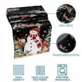 thumbnail image 5 of Bed Runner Scarf for Twin Size Bed, Black Christmas Beds Scarf Throws for Foot of Bedding, Red Snowman Xmas Tree Snowflake Winter Decorative Beds Runners for Bedroom Guestroom, 71"x20", 5 of 8