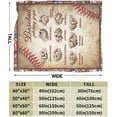 thumbnail image 6 of Baseball Blanket Soft Warm Cozy Sport Throw Blankets for Boys Girls Fuzzy Plush Blanket Lightweight Fleece Flannel Kid Adults Gift for Bed Couch Sofa 80"x60", 6 of 6