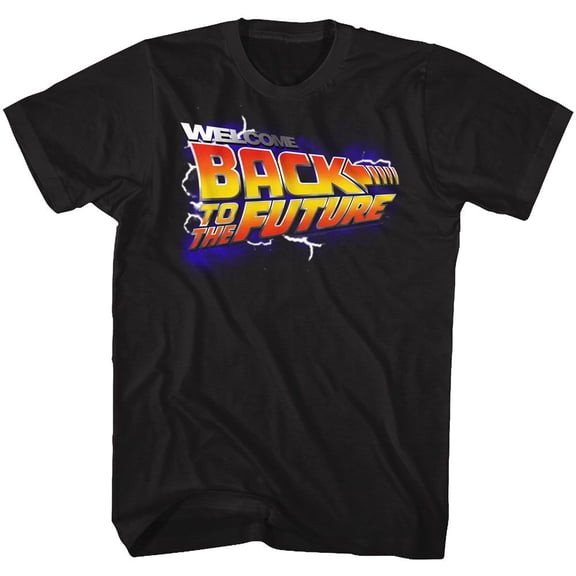 Back To The Future Wbs Black Adult T-Shirt 4Xlt