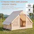 thumbnail image 2 of Inflatable Camping Tent – 420D Oxford Waterproof, Easy Setup Blow Up Tent with Hand Pump, Storage Bag, Glamping Air Cabin for 4-6 Adults, 2 of 7