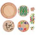 thumbnail image 2 of Juego de mesa de madera para niños, 10 en 1, damas chinas de madera, juguetes intelectuales de madera para niños, elaborados por expertos, 2 of 8