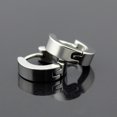 thumbnail image 4 of 1 Pair Brass Huggie Hoop Earrings Platinum Earrings Ornament Simple Earrings Earrings and Studs for Women DIY Necklace Bracelet Earring Jewelry Craft Making 4x8.5x2.3mm, 4 of 4