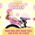 thumbnail image 2 of Ride Along Dolly Bicycle Seat Doll Accessories with Adorable Decals, Blue, 2 of 5